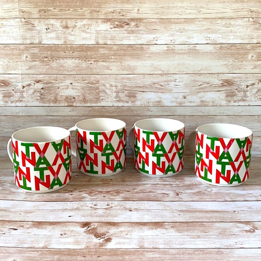 NWT TEAVANA Holiday Christmas Mug Set 2016